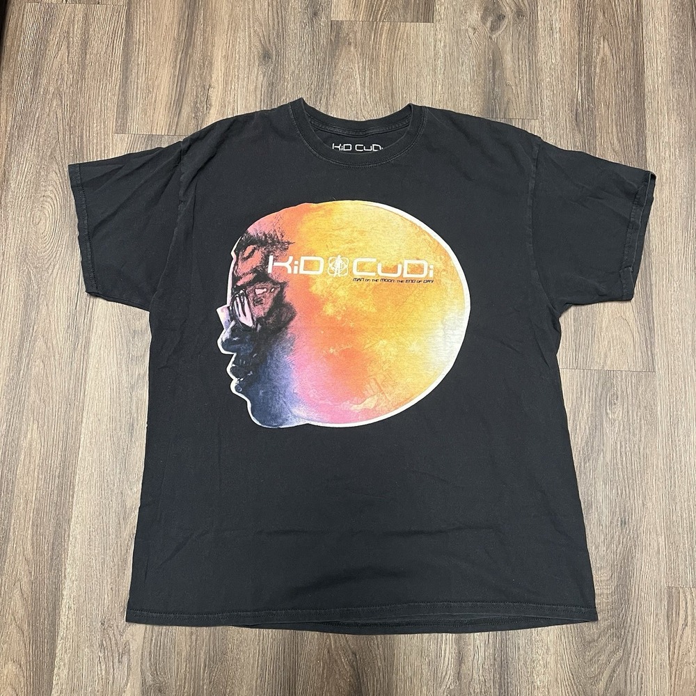 Kid Cudi Shirt Black Short Sleeve XL